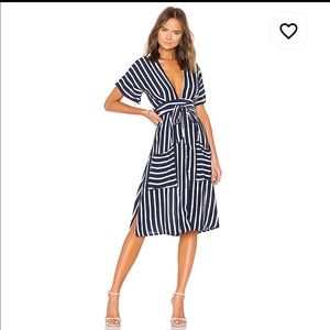 Faithful the Brand Mazur navy stripe dress